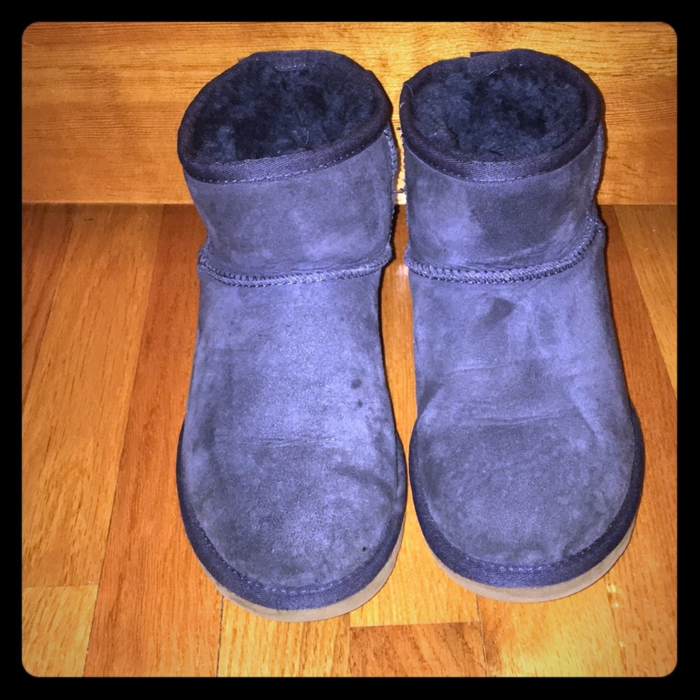 Navy Ugg short boots